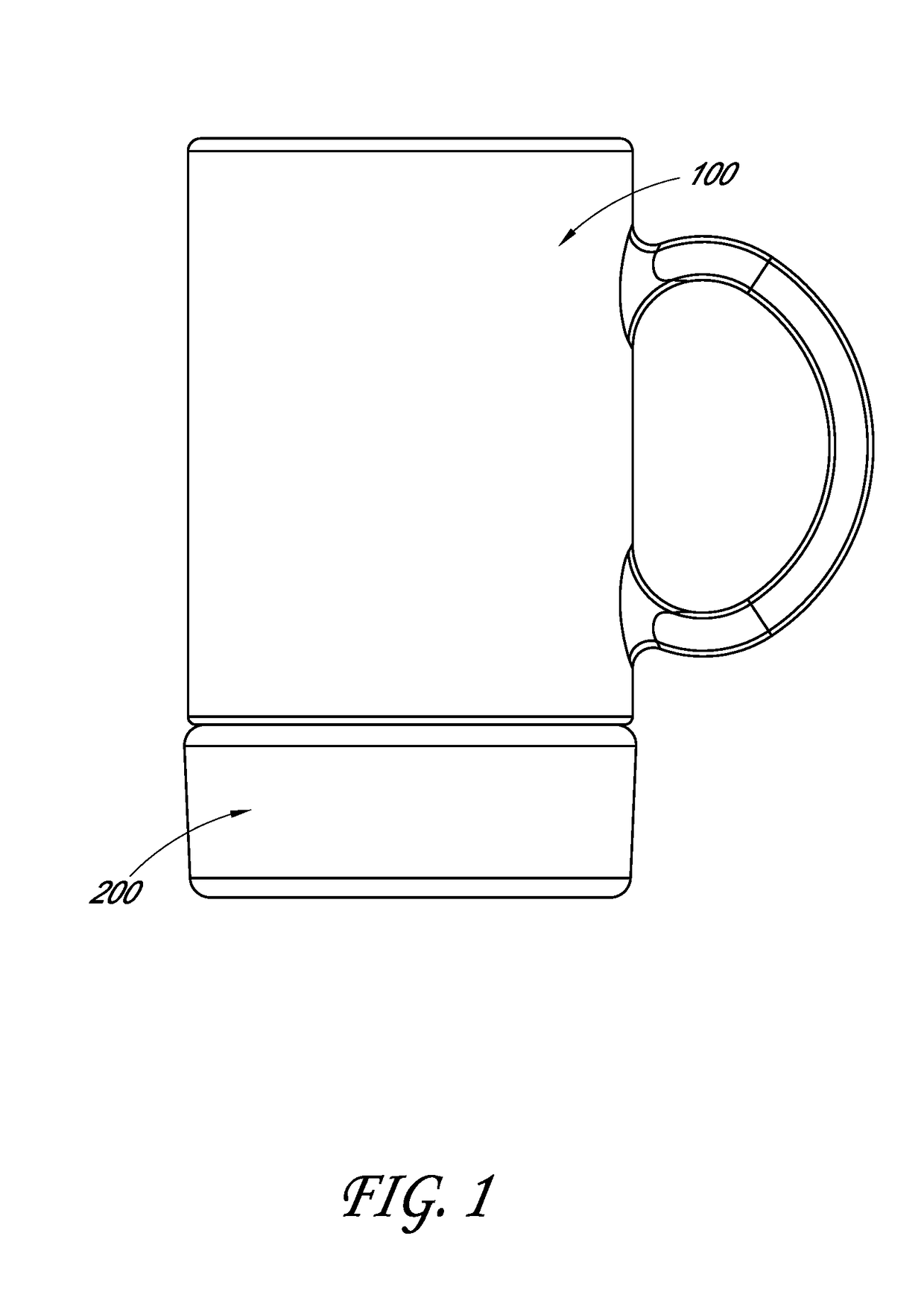Drinkware and plateware and active temperature control module for same