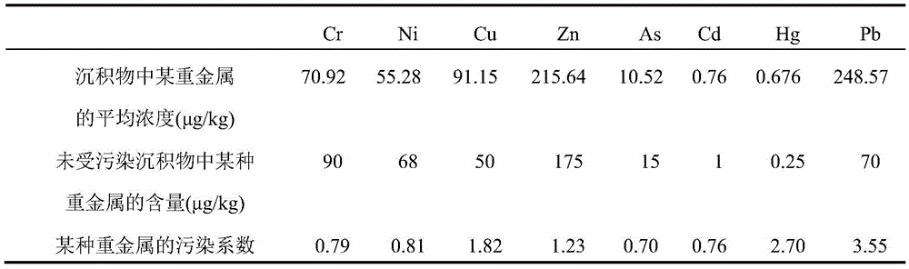 Ecological risk assessment method of heavy metal in river basin sediment based on toxicity effect