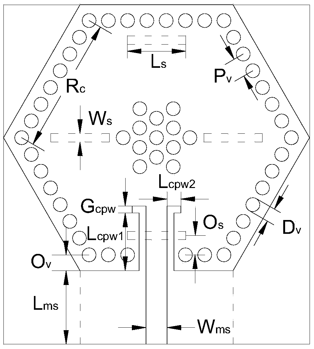 Hexagonal substrate integrated waveguide slot antenna