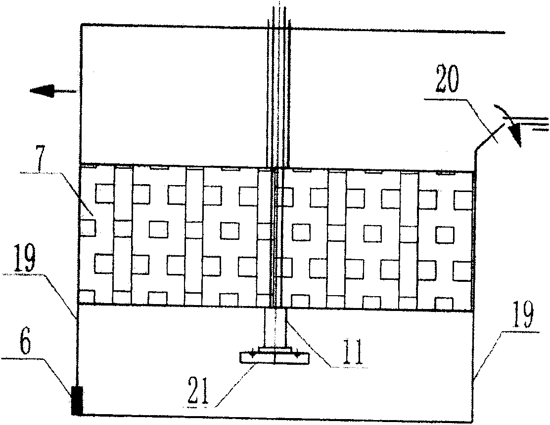 Community closed medium water landscape water system organism gas float BOAG treatment method and device