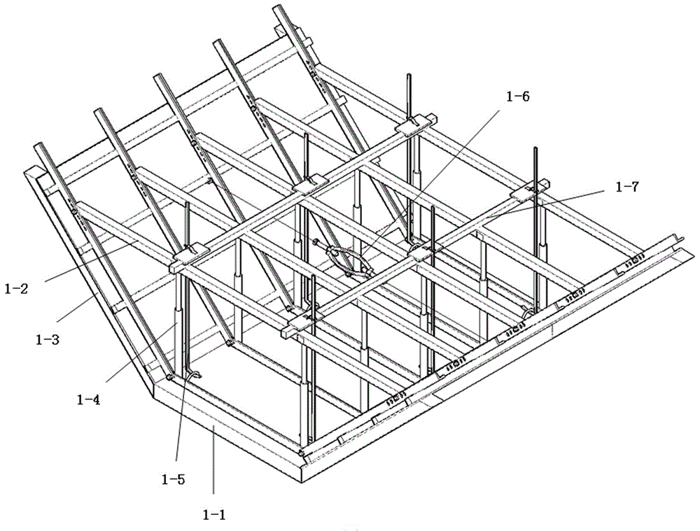 Method for forming trapezoidal drainage ditches by means of pouring on basis of adjustable groove forming molds
