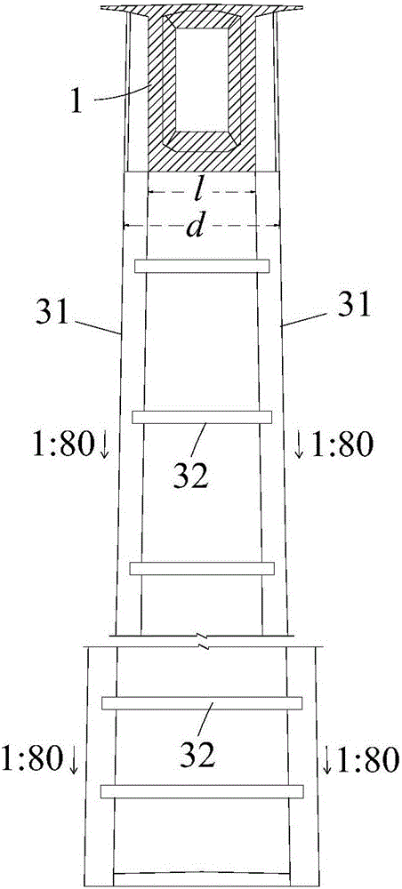 High-pier long-span narrow-bridge high-performance anti-seismic continuous rigid frame structure system