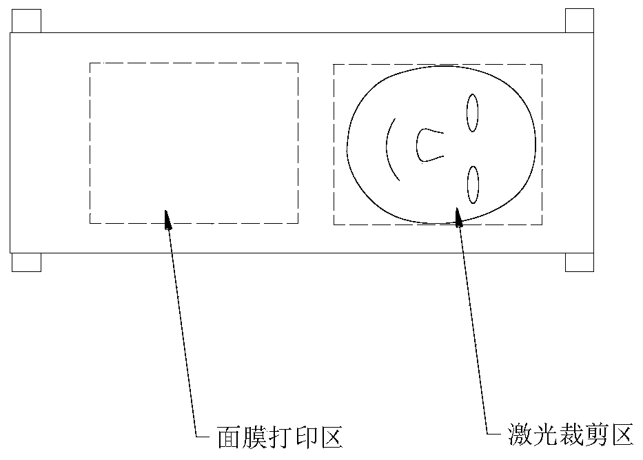 Personalized mask printing device and mask making and use method