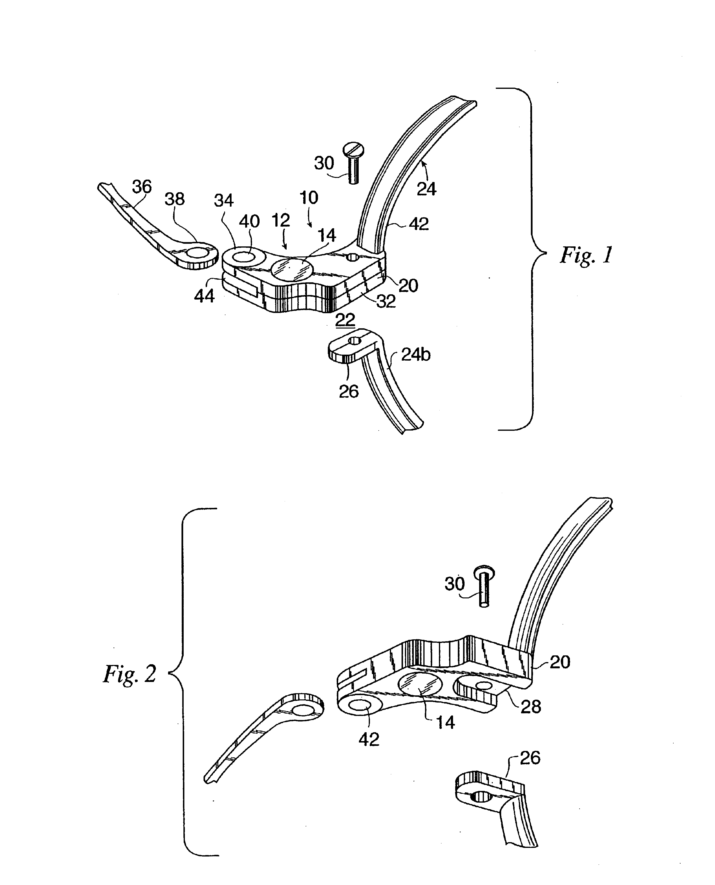 Frame construction for eyewear having removable auxiliary lenses