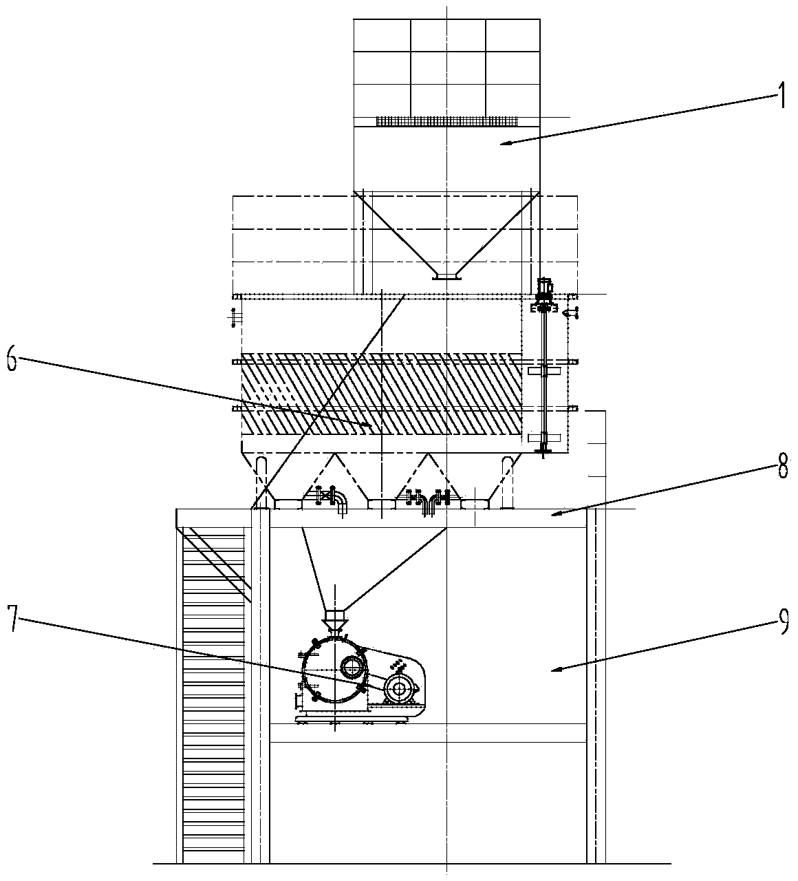 Device for continuously washing and recycling foundry waste sand