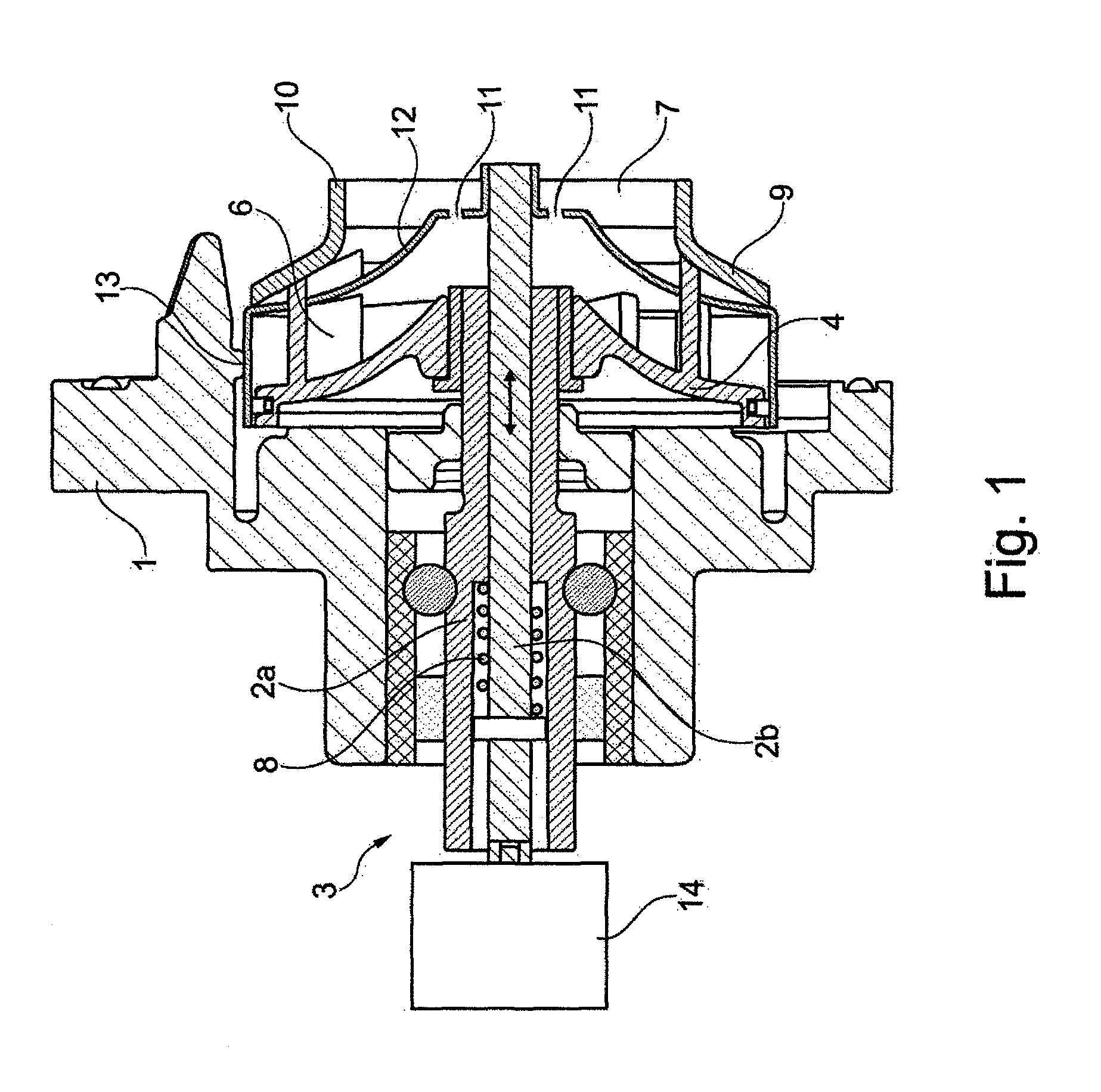 Controllable coolant pump