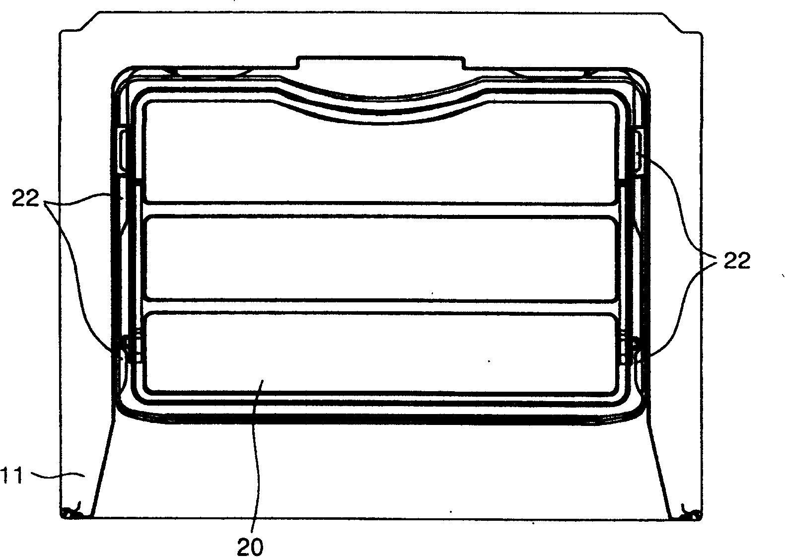 Shelf structure of refrigerator