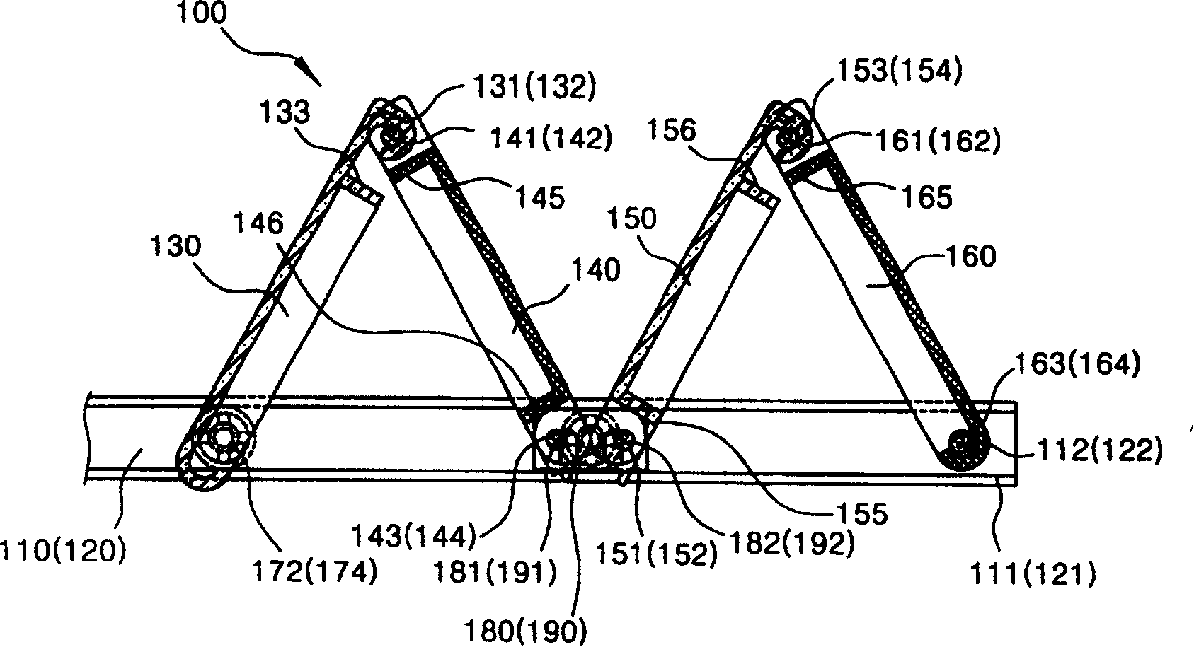 Shelf structure of refrigerator