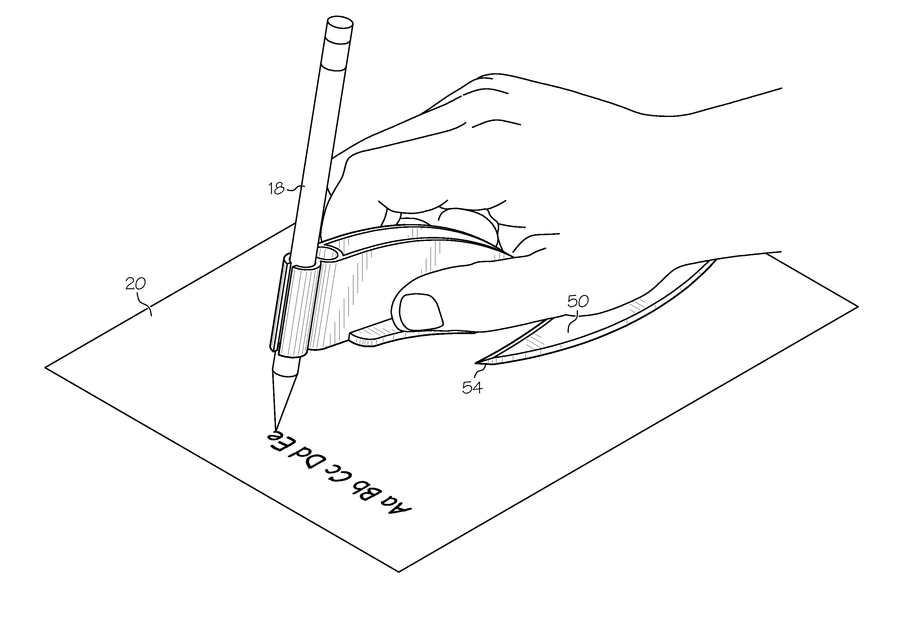 Writing Instrument Holder and Hand Support