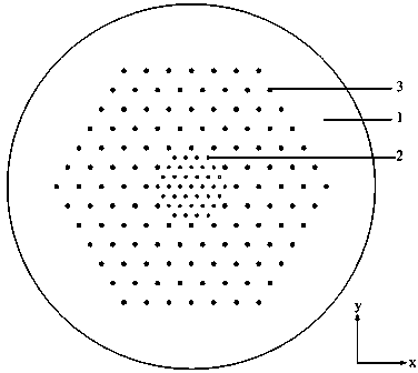 All-solid LMA (large mode area) photonic band gap optical fiber