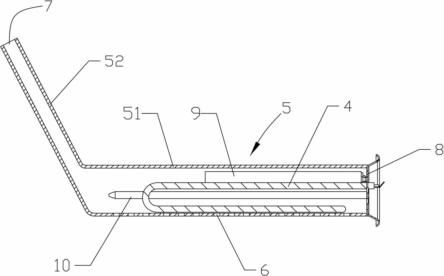 Rapid electric auxiliary heating device for solar water heater