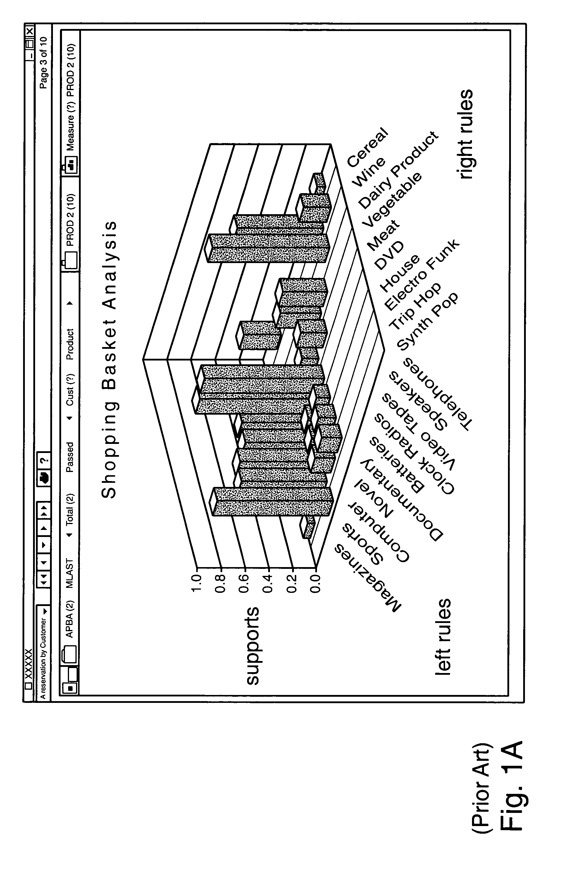 Method for visualizing graphical data sets having a non-uniform graphical density for display