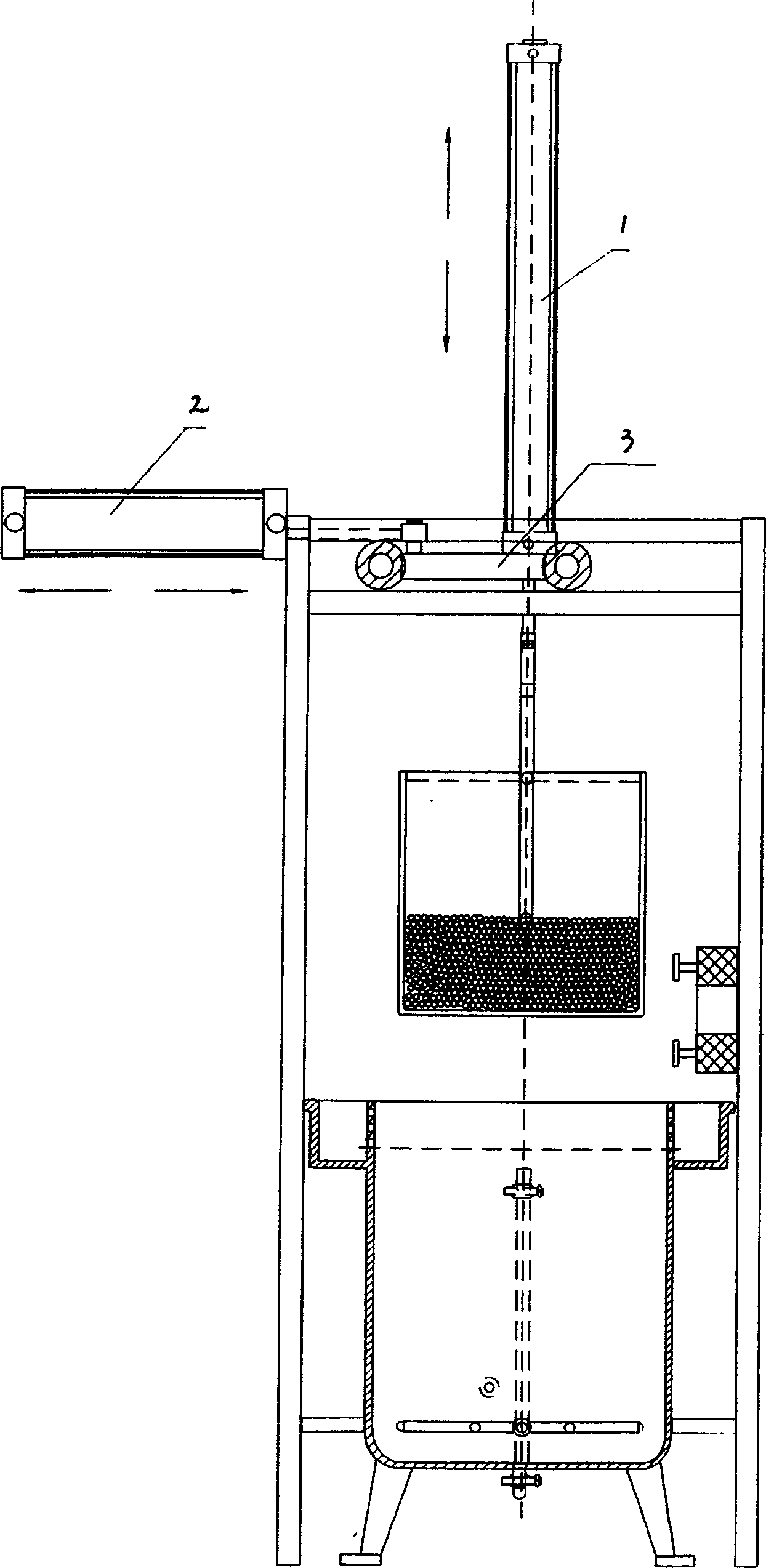 Semi-automatic rubber cork rinsing machine