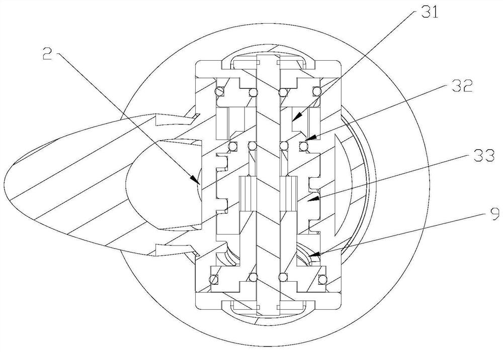 A switch structure and shower gun