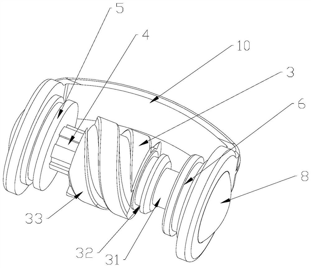 A switch structure and shower gun