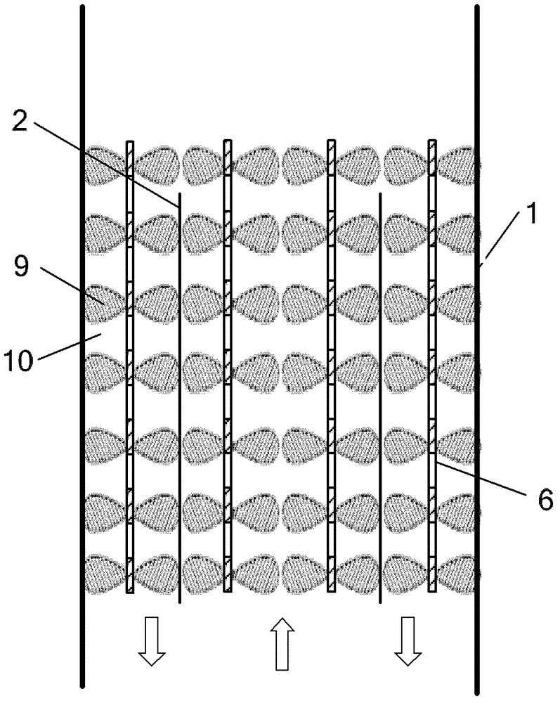 Airlift photobioreactor for realizing microalga flash effect