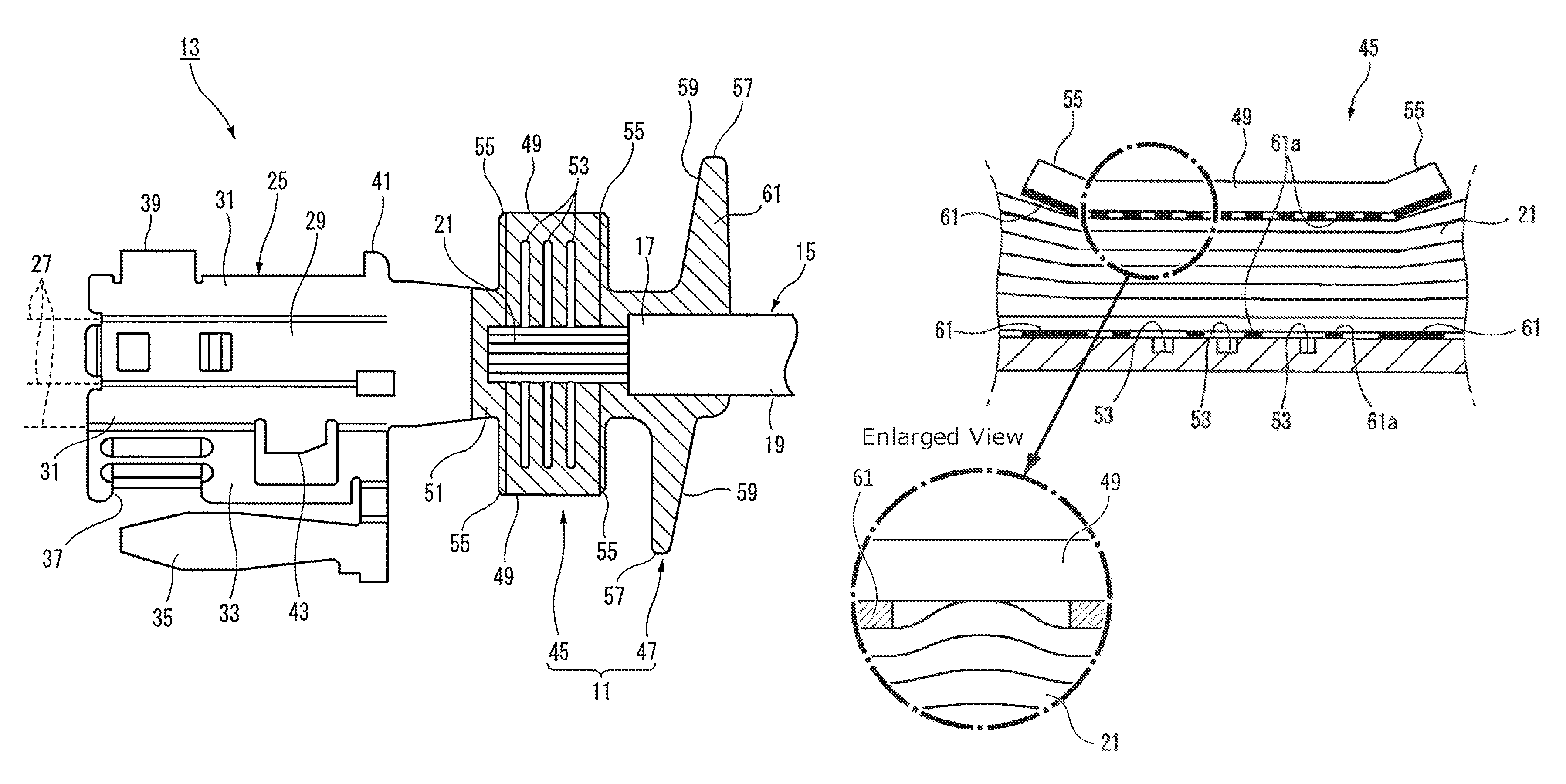 Connector crimping terminal