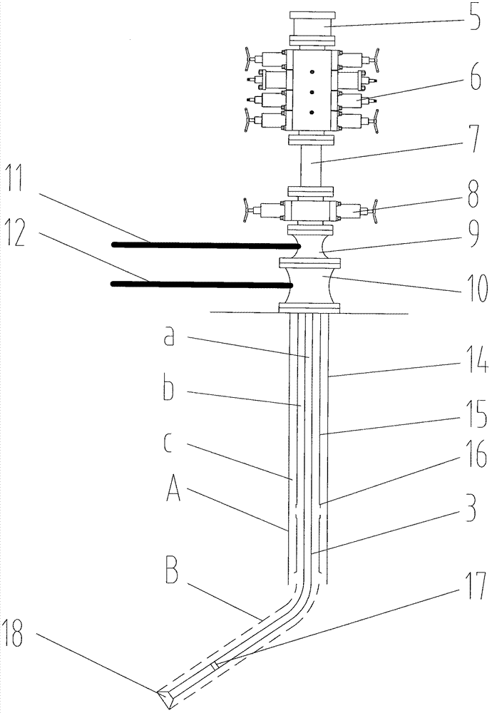 Well drilling method of through tubing of gas lift under-balanced coiled tubing