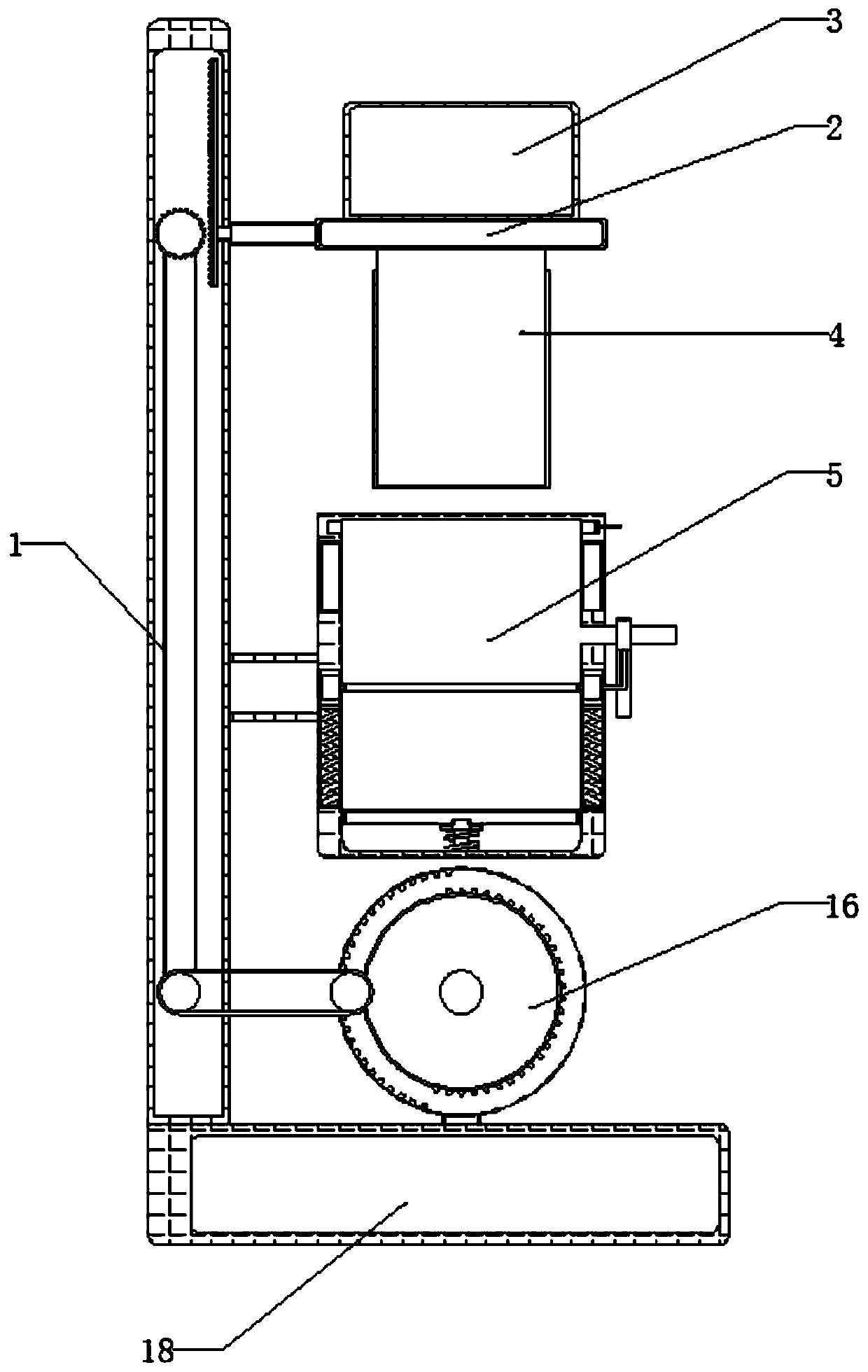 Device using insect weight to achieve automatic cleaning, drying and liquid pesticide supplementing