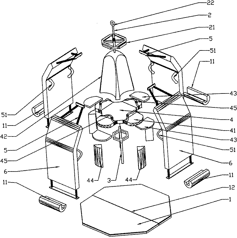 Hoisting device for rescuing crew members