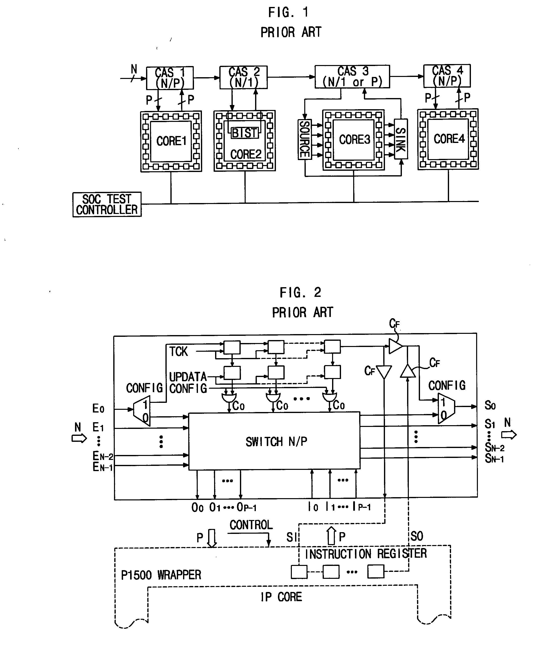 Soc-based core scan chain linkage switch