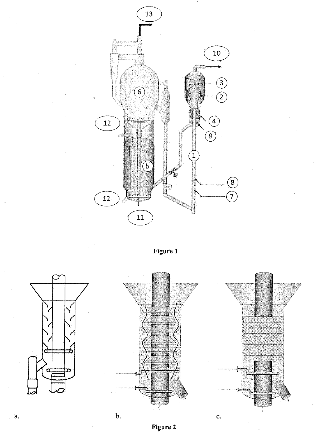 New packing for improving contact between a gas phase and a dispersed solid phase moving in counter-current flow