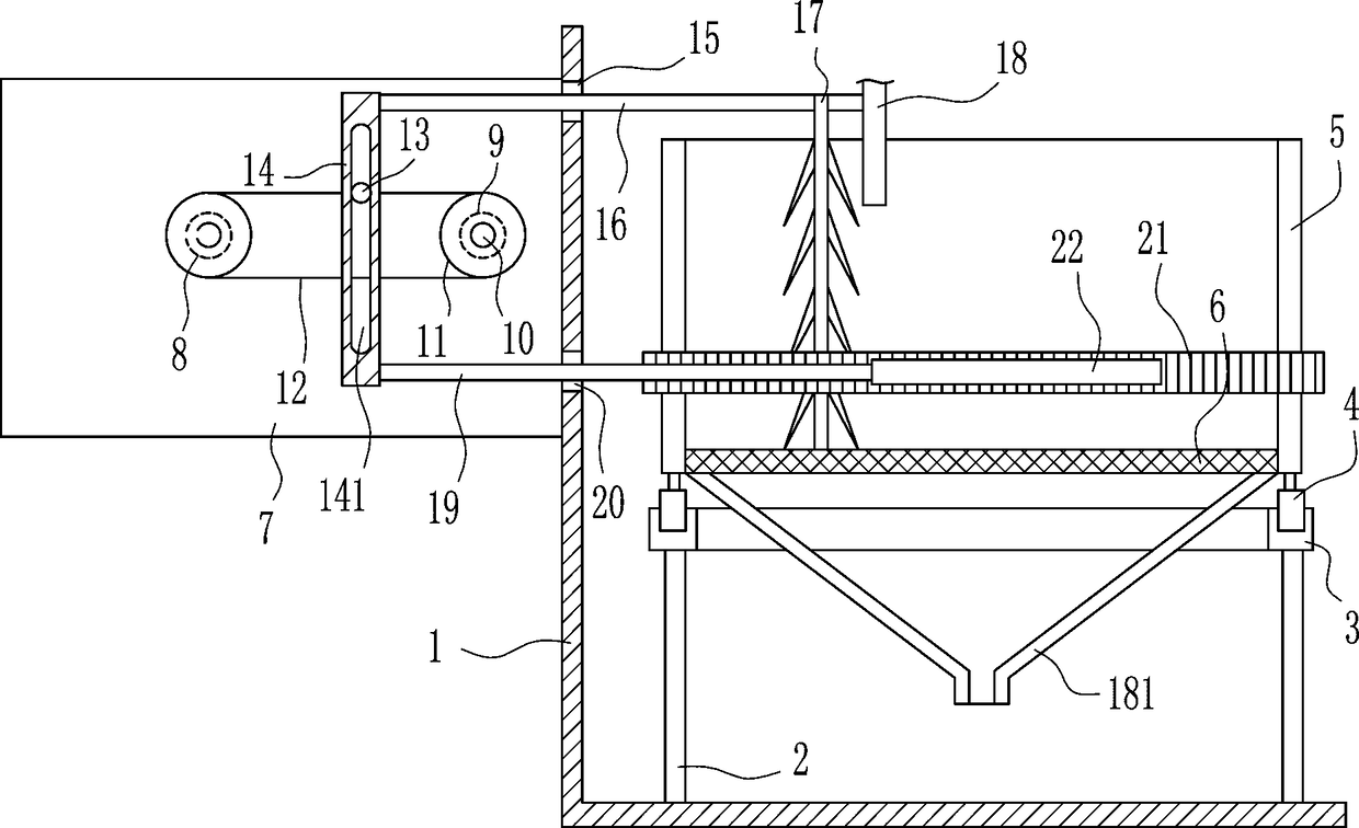 A stirring type water washing device for precipitate blocks in a rare earth oxide production process