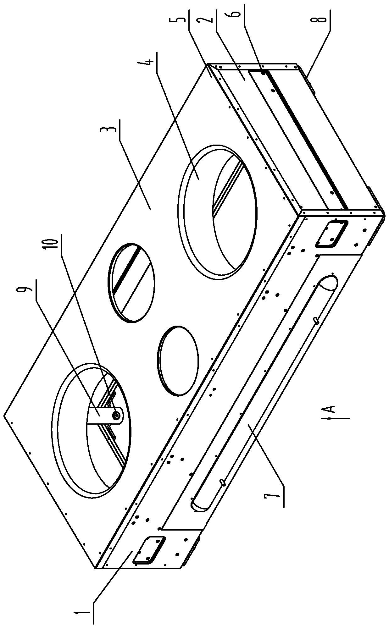 A commercial gas hob and its preparation process