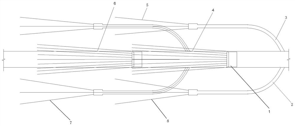 Method for open type TBM to pass through fault fracture zone