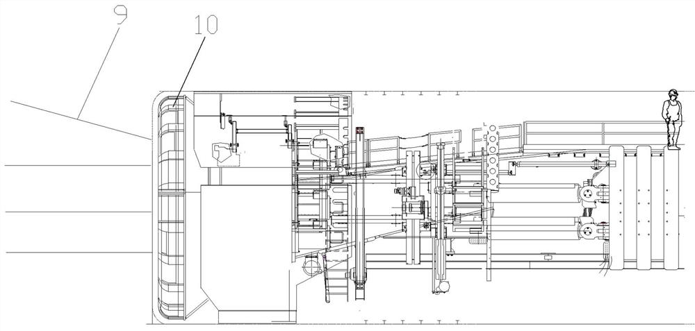 Method for open type TBM to pass through fault fracture zone