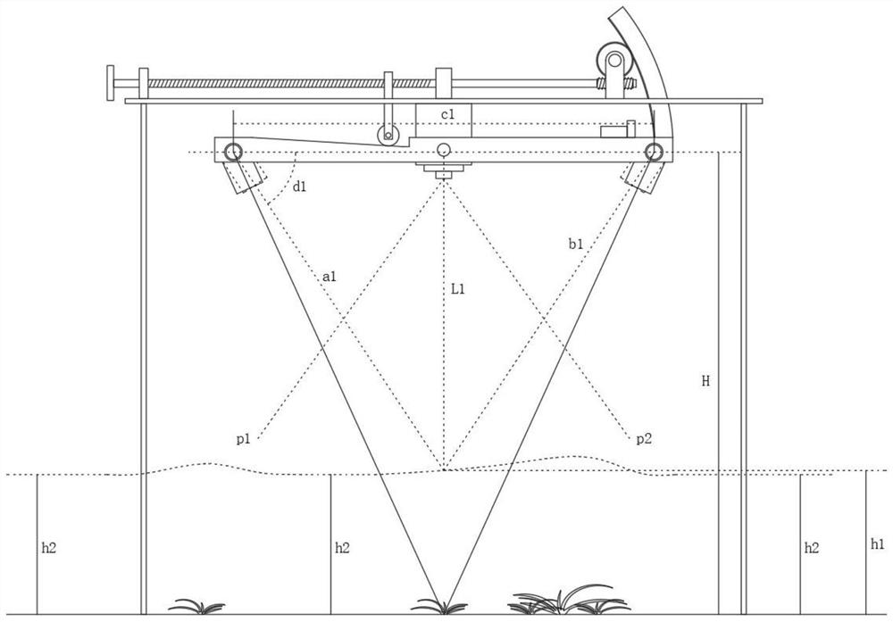 Device and method capable of accurately monitoring depth of accumulated snow in forest in real time