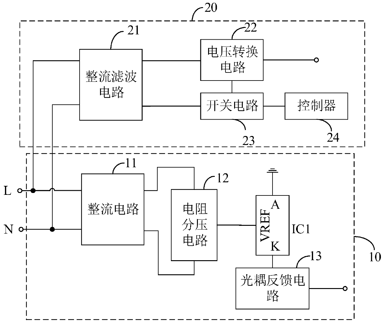 Air conditioner overvoltage detection circuit, air conditioner electric control device and air conditioner