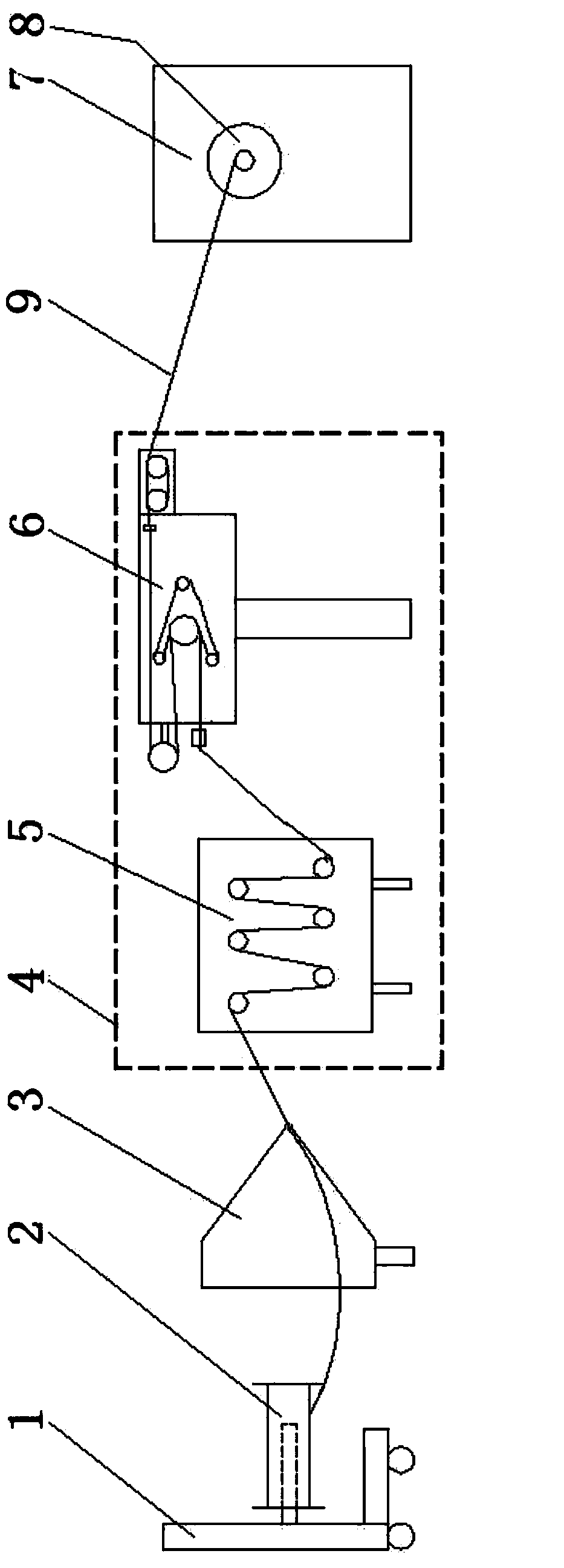 Small-sized cable coiling tension control device