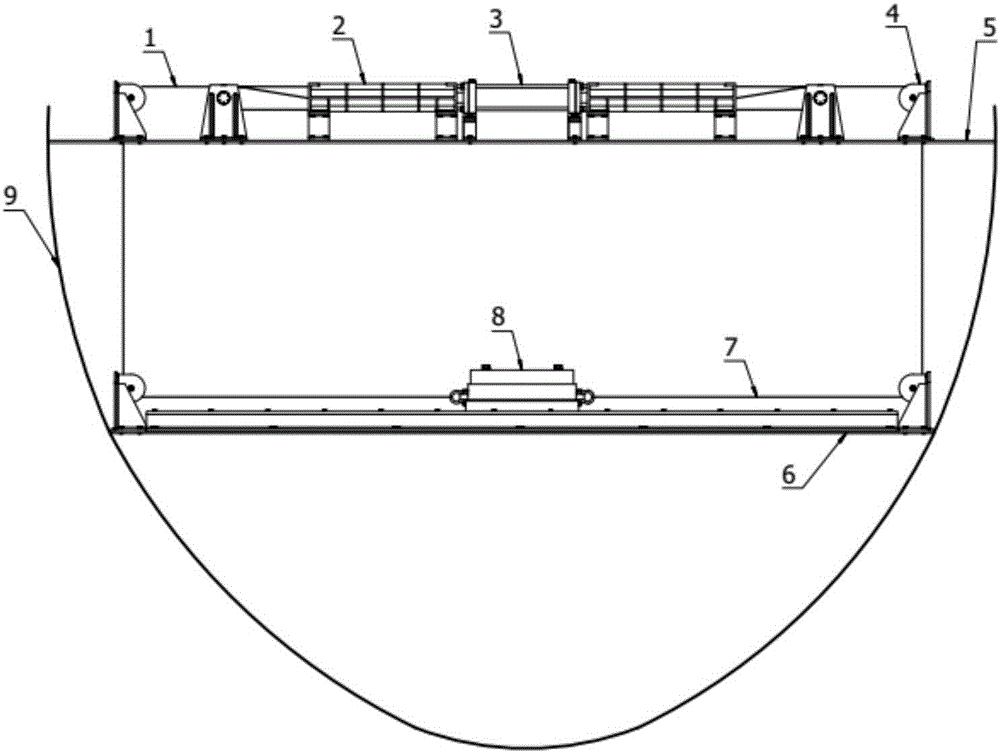Automatic load balance system for ship hoisting