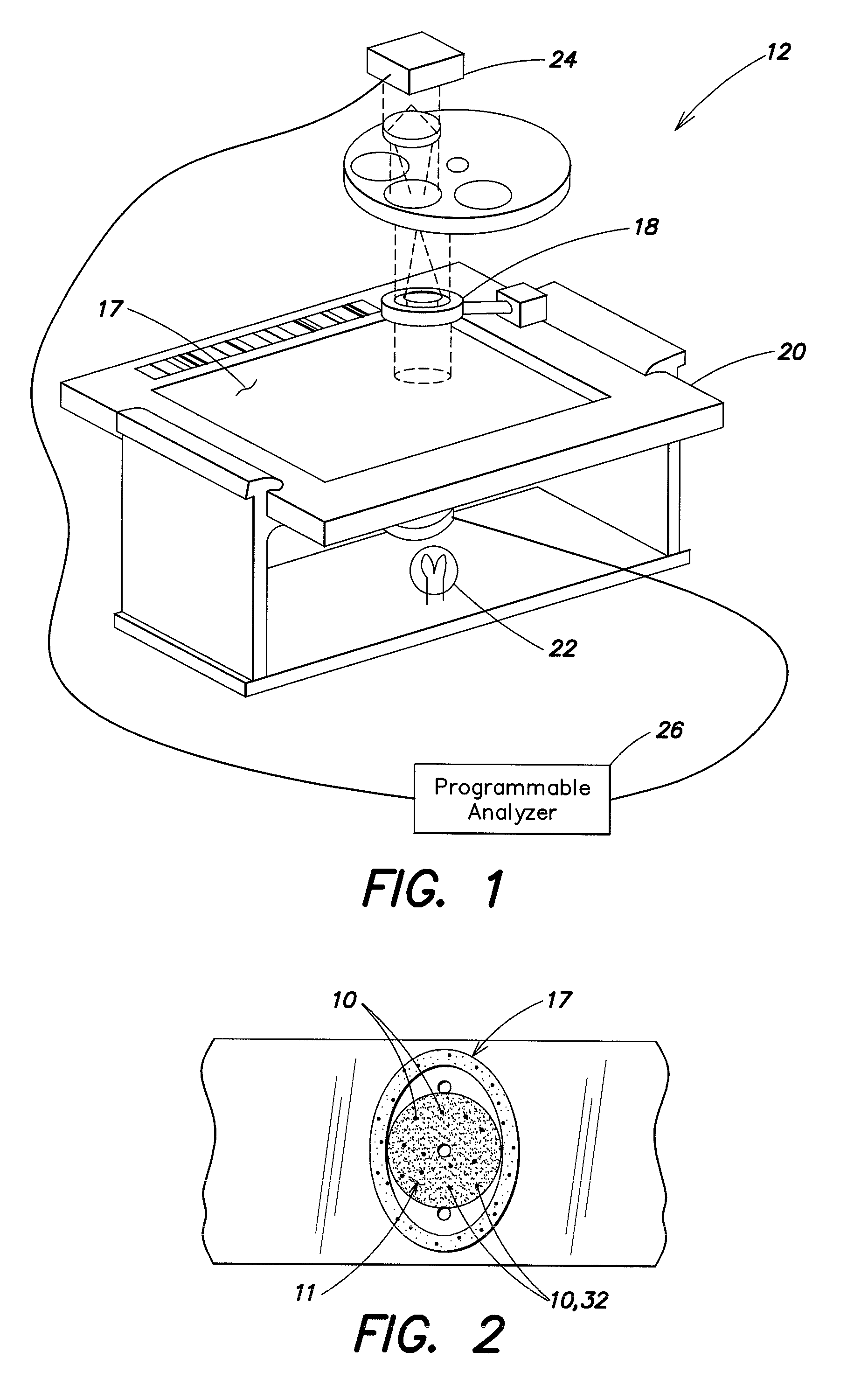 Method and apparatus for determining a focal position of an imaging device adapted to image a biologic sample