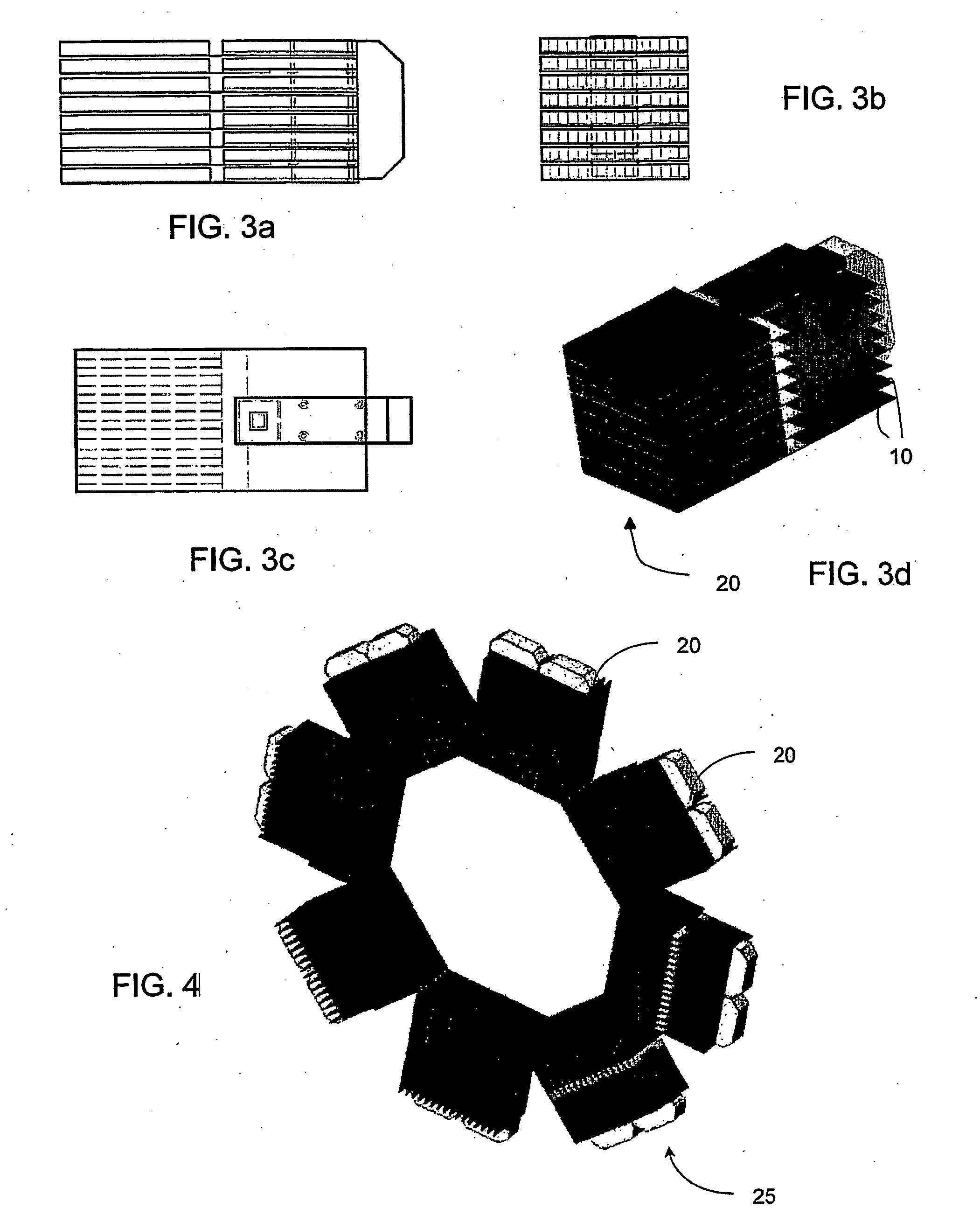 Modular radiation detector with scintillators and semiconductor photodiodes and integrated readout and method for assembly thereof