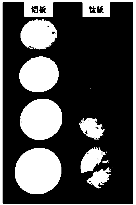 Method for evaluating mechanical properties of ultra-thin Ti / Al two-layer density gradient material