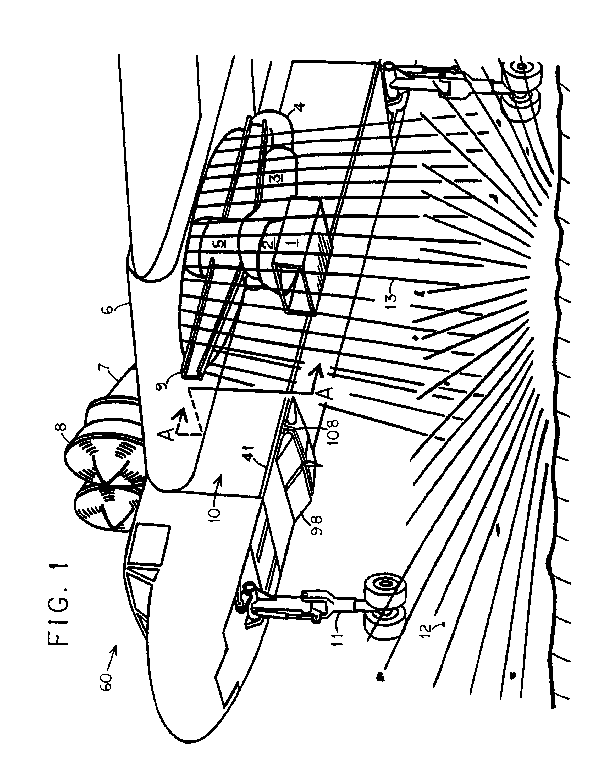 Fly-in landing pad for lift-fan aircraft