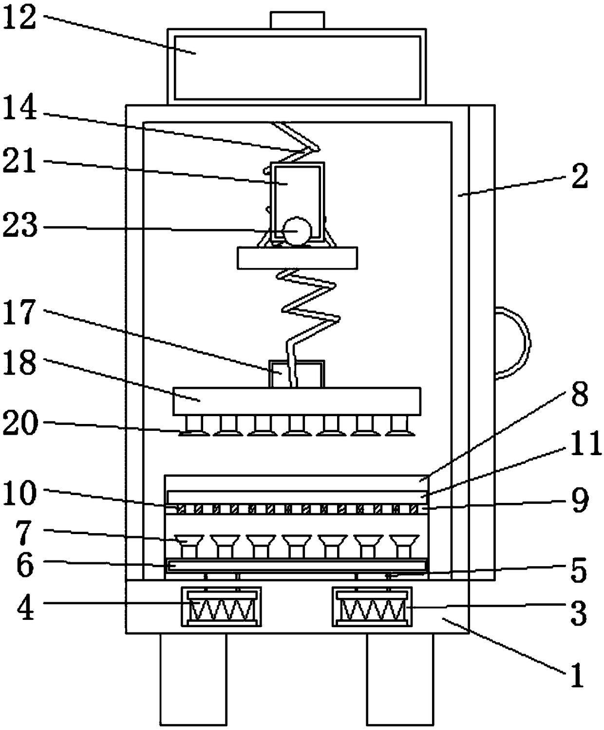 Hot coating device for accelerating cooling