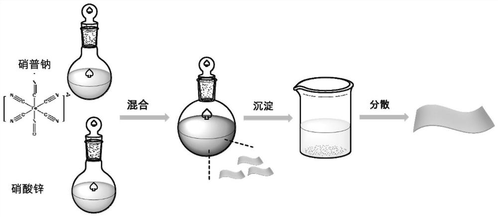 Nanosheet containing nitric oxide donor and its preparation method and application