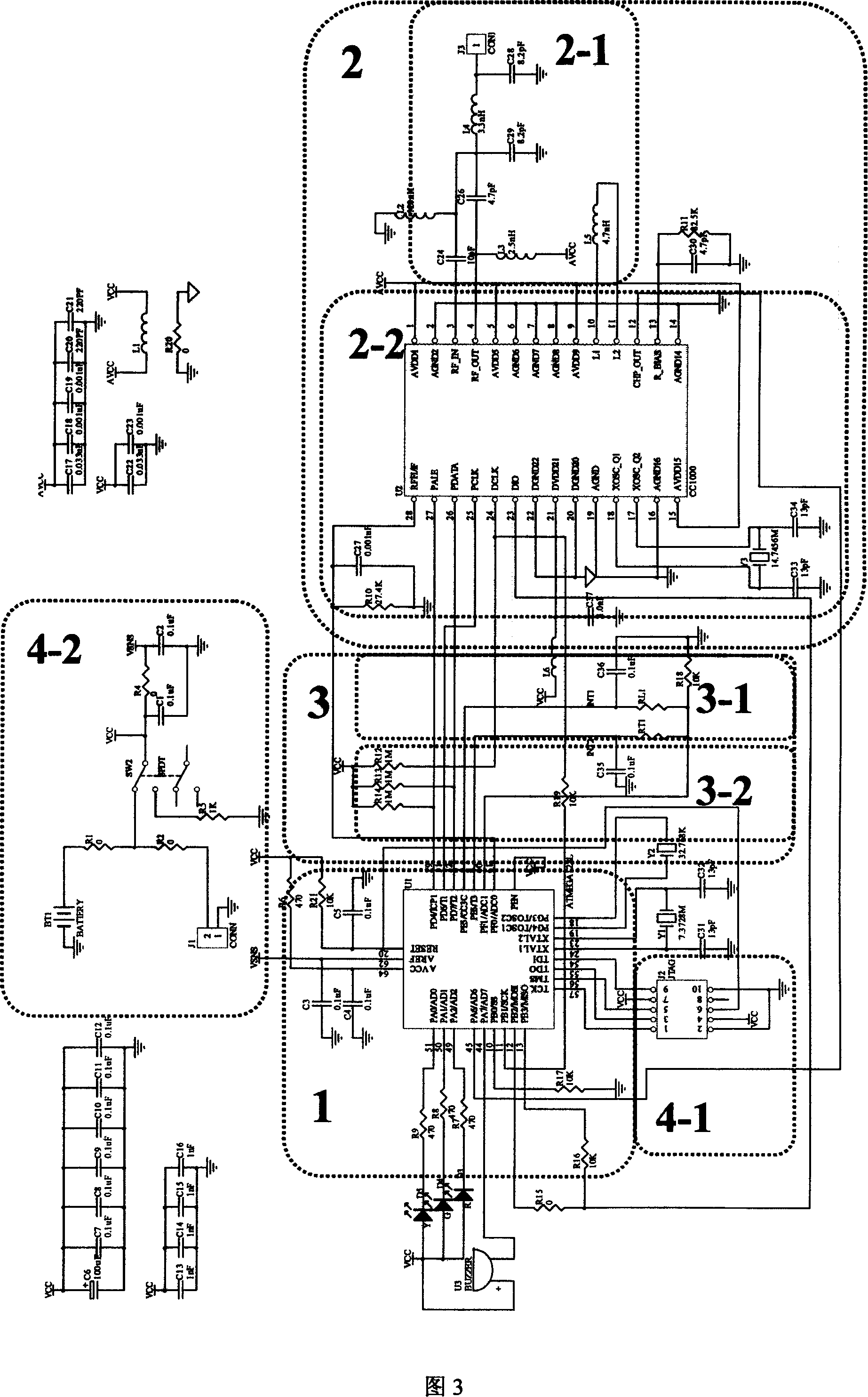 A wireless sensor network node and its implementation method