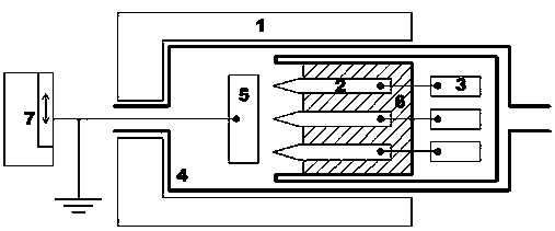 Device and method for fast preparing large-area vertically aligned graphene