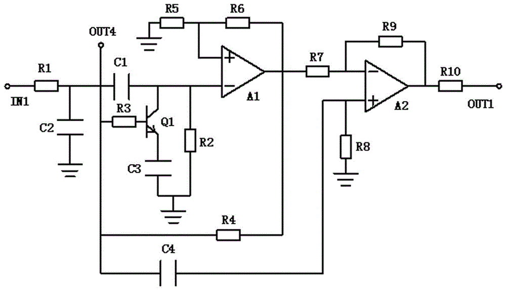 Filtering circuit for lighting metering distribution box