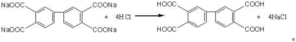 3, 3 ', 4, 4'-biphenyltetracarboxylic acid reaction crystallization method