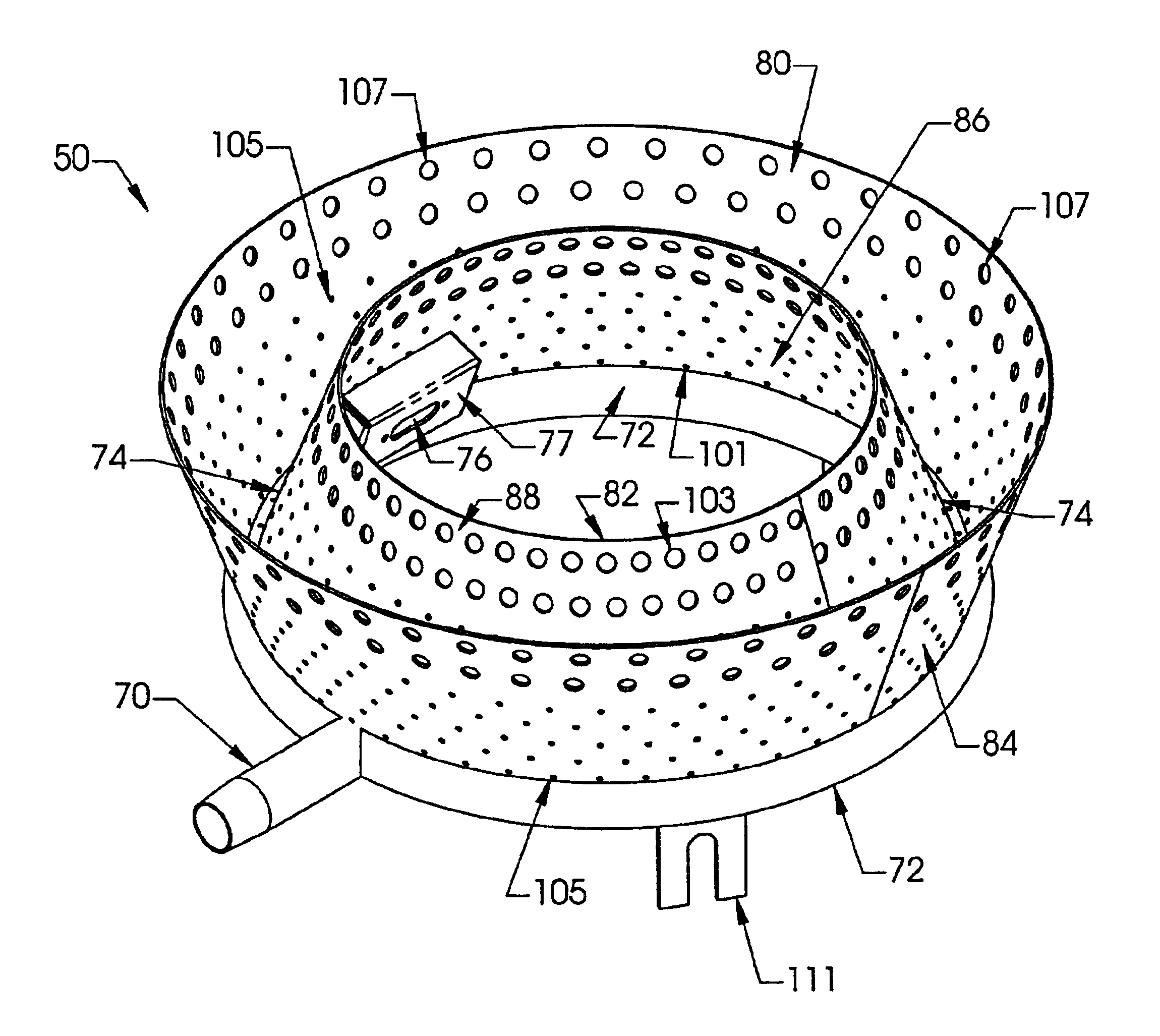 Combustion system for a heater