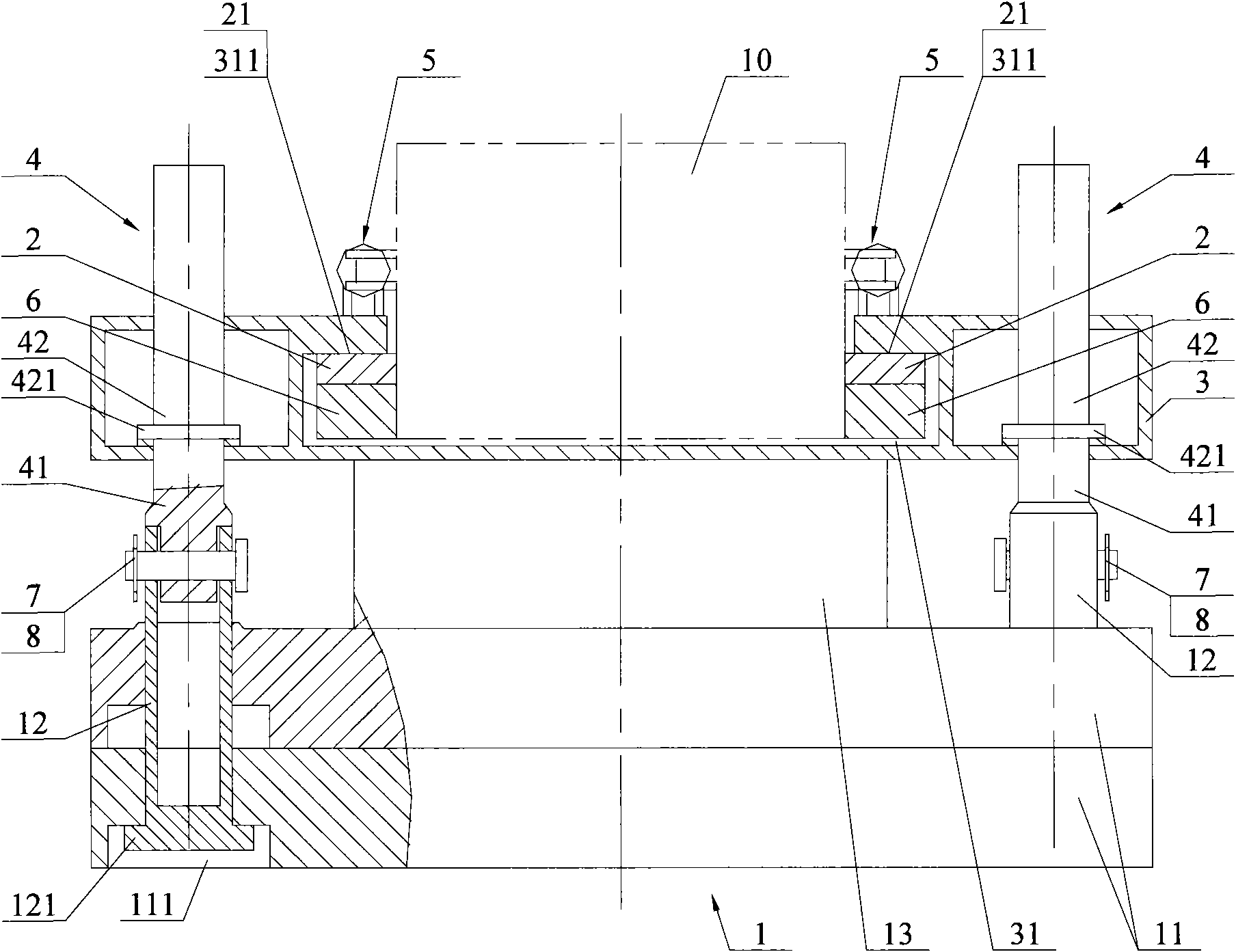 Combined counterweight device and crane using same