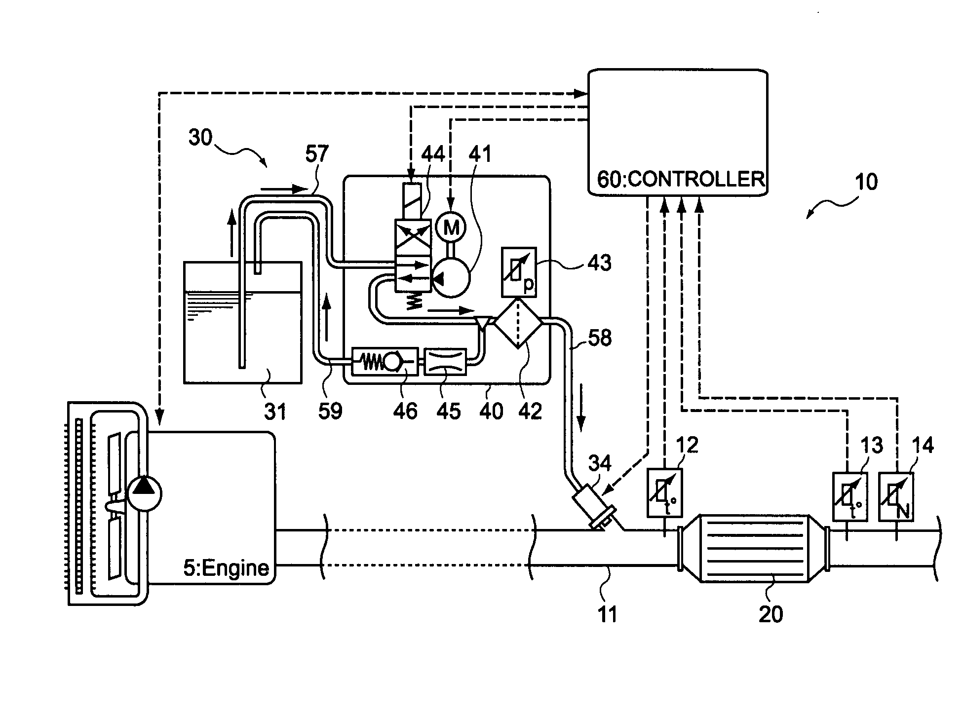 Reducing agent injection valve abnormality detection device and abnormality detection method, and internal combustion engine exhaust gas purification system