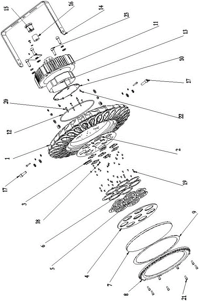 A led explosion-proof lamp