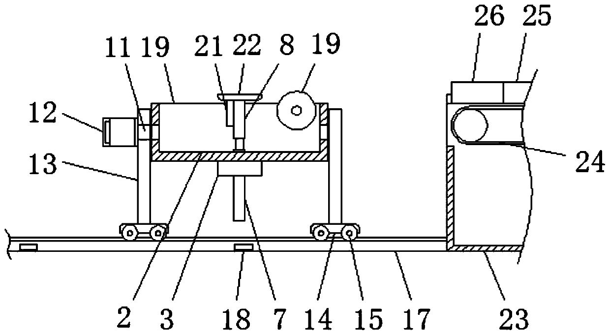 A cutting automatic feeding device for sheet metal production