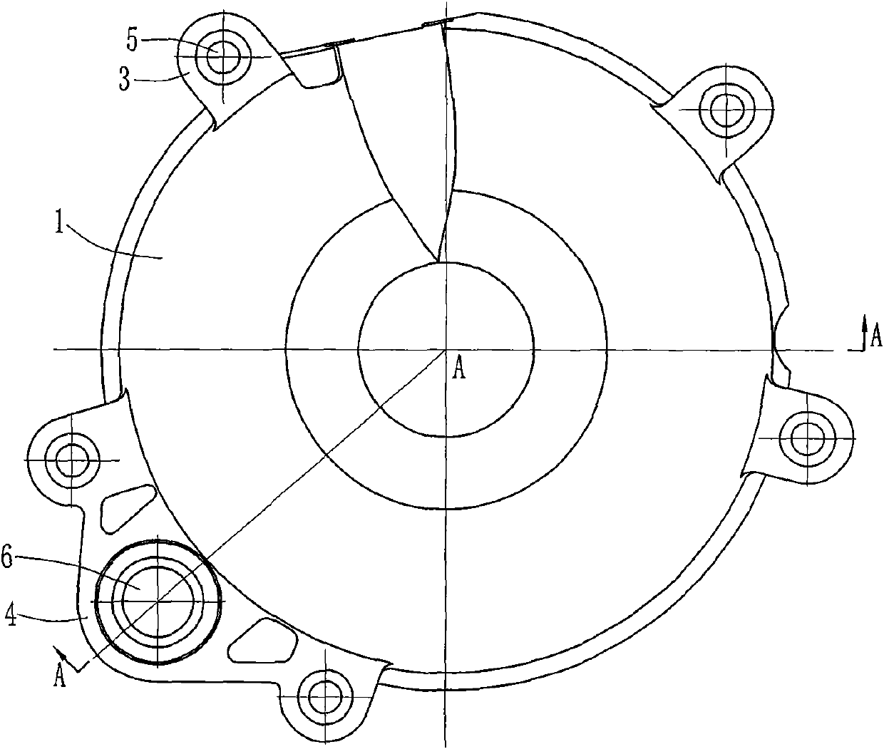 Separated cover structure of motorbike clutch